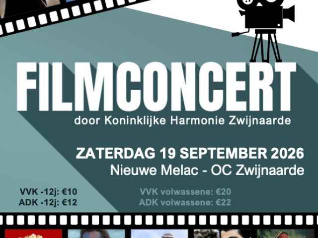 Filmconcert in OC Zwijnaarde